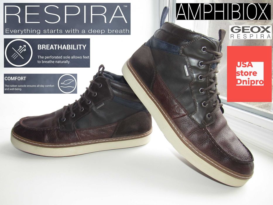 Ботинки мембранные, хайтопы Geox U Mattias B ABX Amphibiox р 46 (30см)