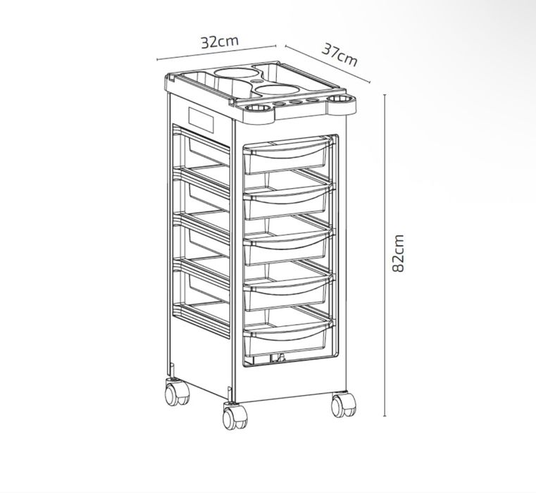 Mesa ajudante Cabeleireiro