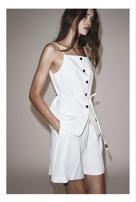 Комтюм літній білий zara