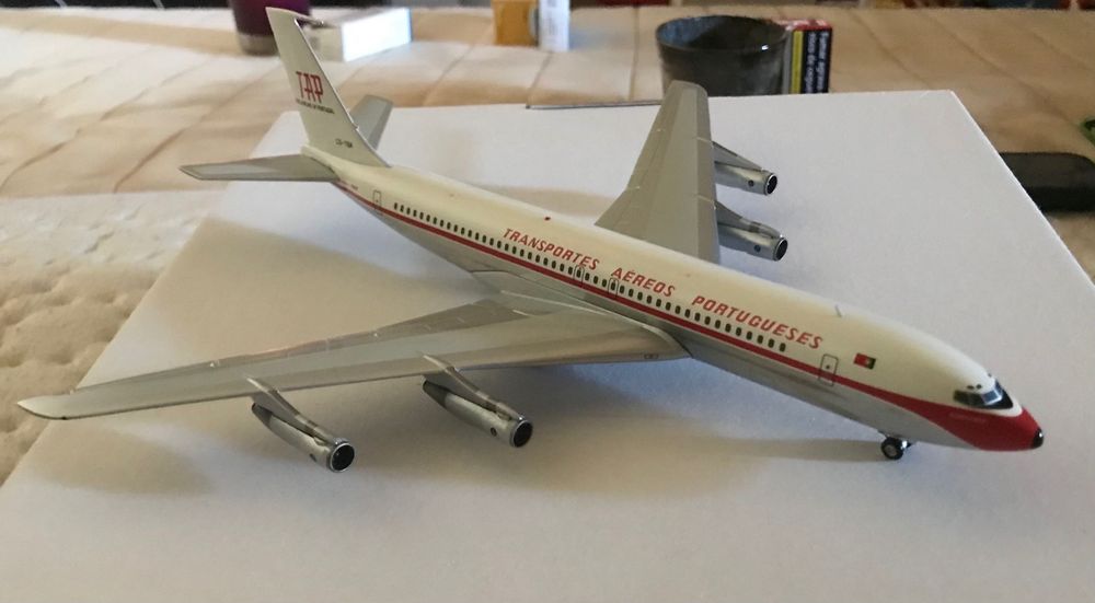 TAP air Portugal Boeing 707-300 1/200 super raro de encontrar da marca inflight 200