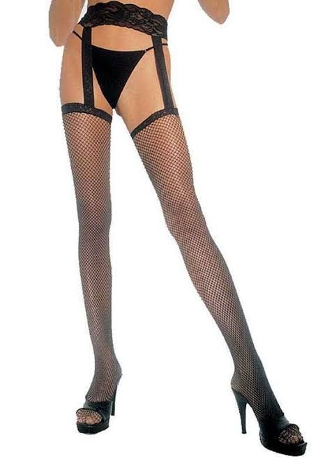Leg Avenue 1656 fishnet garter belt stocking