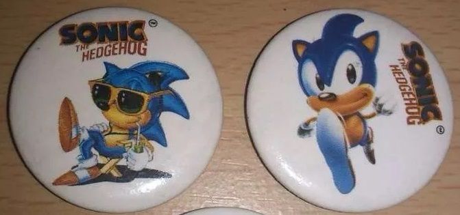 Lote de 2 pins Sonic the Hedgehog -(Anos 90)