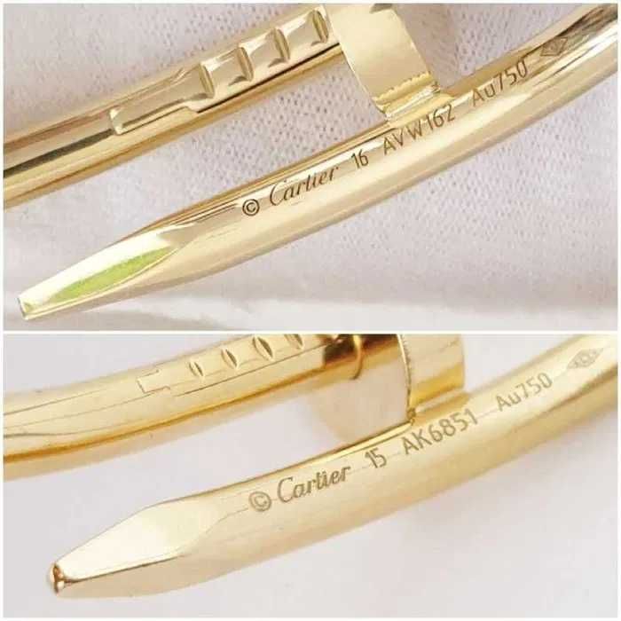 Золотой Браслет Cartier Гвоздь 750 проба 18к