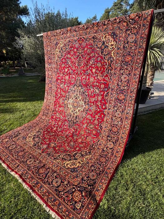 Dywan Wełniany Kaszmirowy Perski Iran Keshan 355x230 galeria 24 tyś