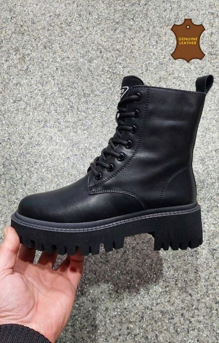 Зима акція шкіряні анатомічні  черевики зимові розпродаж