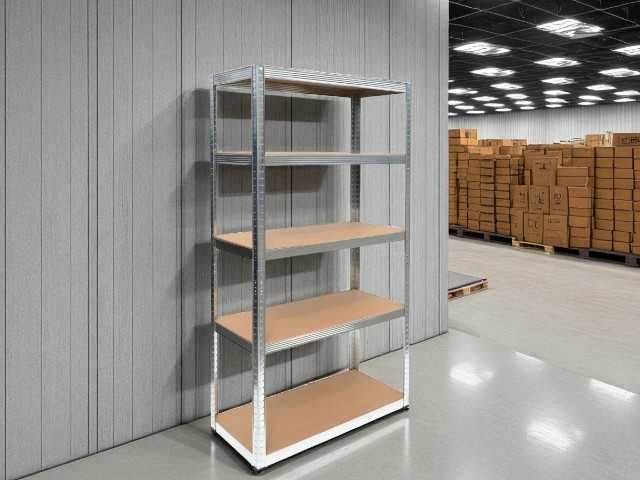 Regał Metalowy do garażu magazynowy do piwnicy NOWY 180x90x40cm