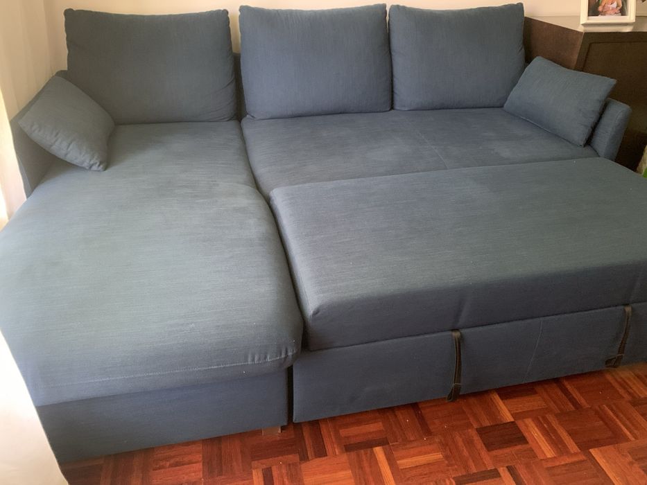 Sofa cama com chaise longue (oportunidade)