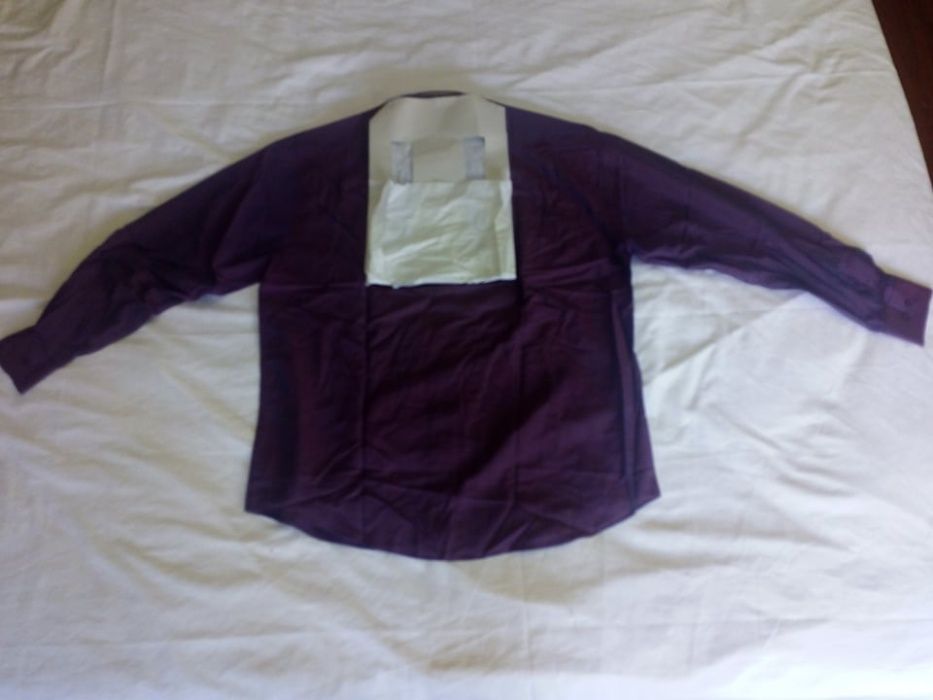 Camisa de manga comprida tamanho 36 côr roxa - nova a estrear