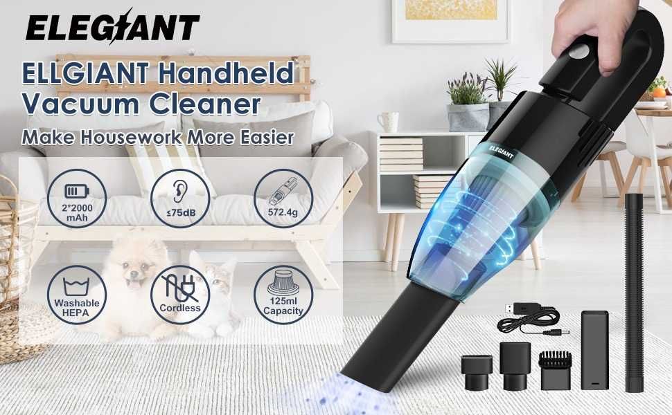 ręczny bezprzewodowy odkurzacz EGH-VC2 elegiant