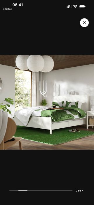 Cama Tonstad Ikea 140x200 praticamente nova