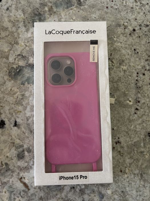 La coque francaise różowy iphone 15 pro etui xouxou