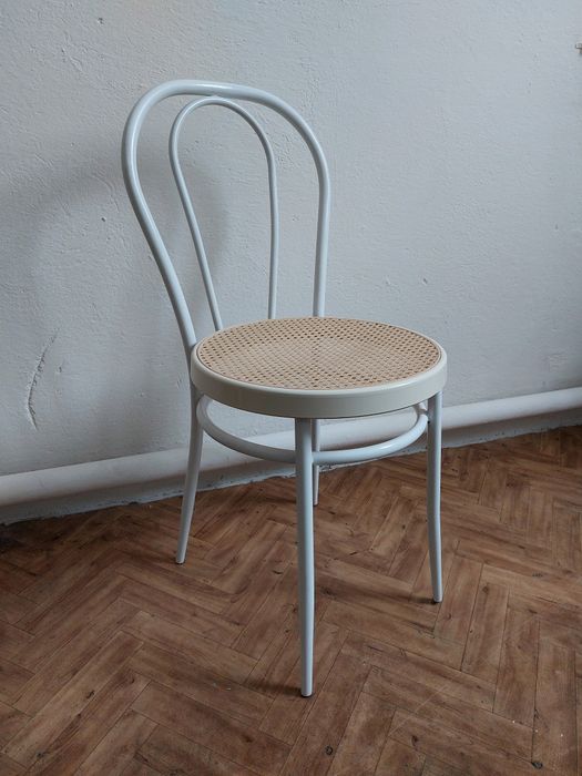 Zestaw 6 krzeseł metalowych – Styl Thonet / Bistro – Rattan