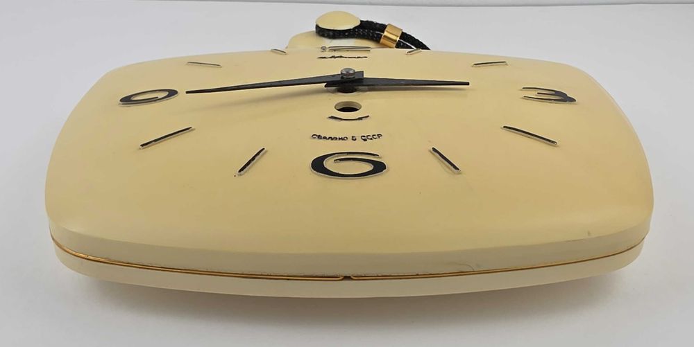 Majak Stary Mechaniczny Zegar Vintage Art Deco Space Age Mid Century