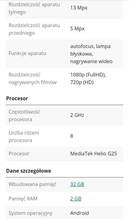Smartfon Xiaomi Redmi 9a