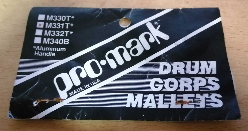 ProMark Macetas de Marcha 331T Ponta Acrílica Novas