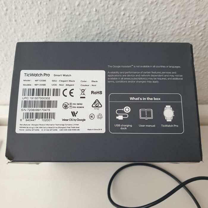 Smartwatch Relógio Ticwatch Pro (NFC/GPS).