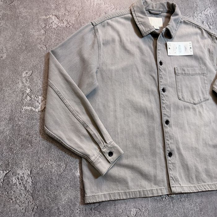 Сорочка куртка овершот Zara L/XL розмір оригінал сіра джинсова чоловіча