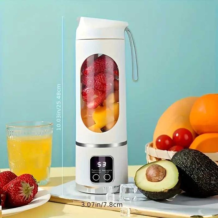 Liquidificador Portátil USB Recarregável - Batidos, Fruta e Smoothies