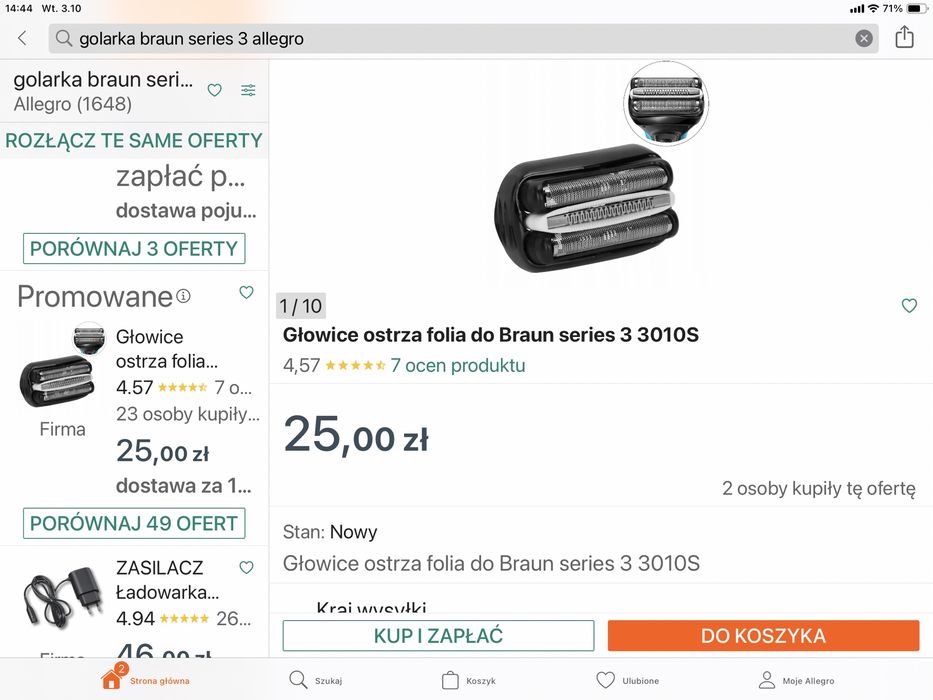 Maszynka Braun seria 3