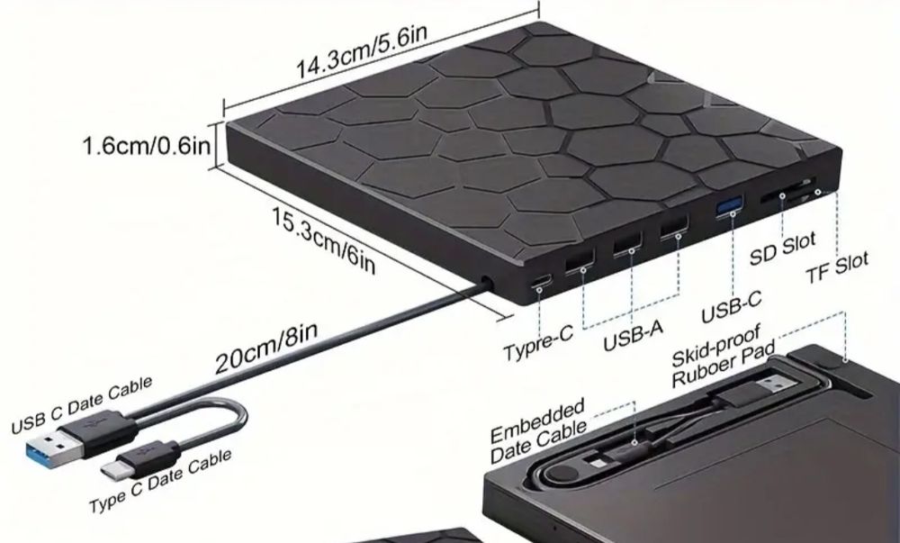 External DVD R, optical disk drive