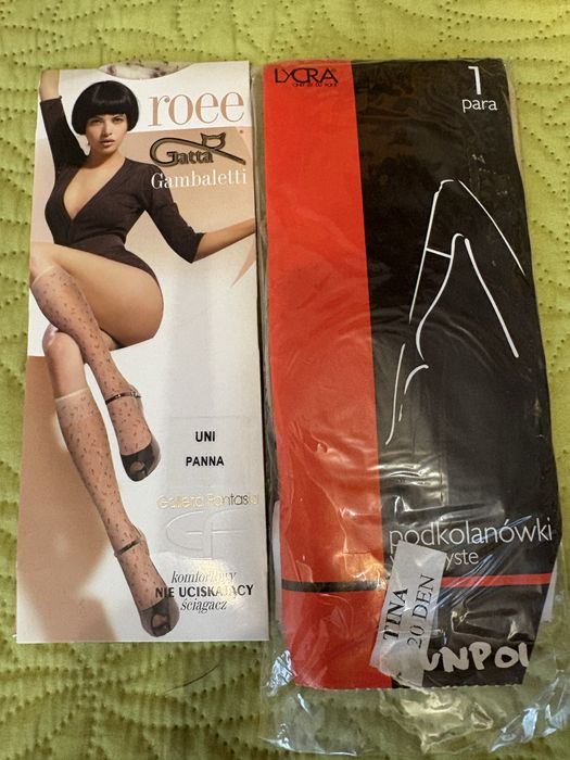 Pokolanówki 2szt gatta nie uciskowy ściagacz i lycra 20 den