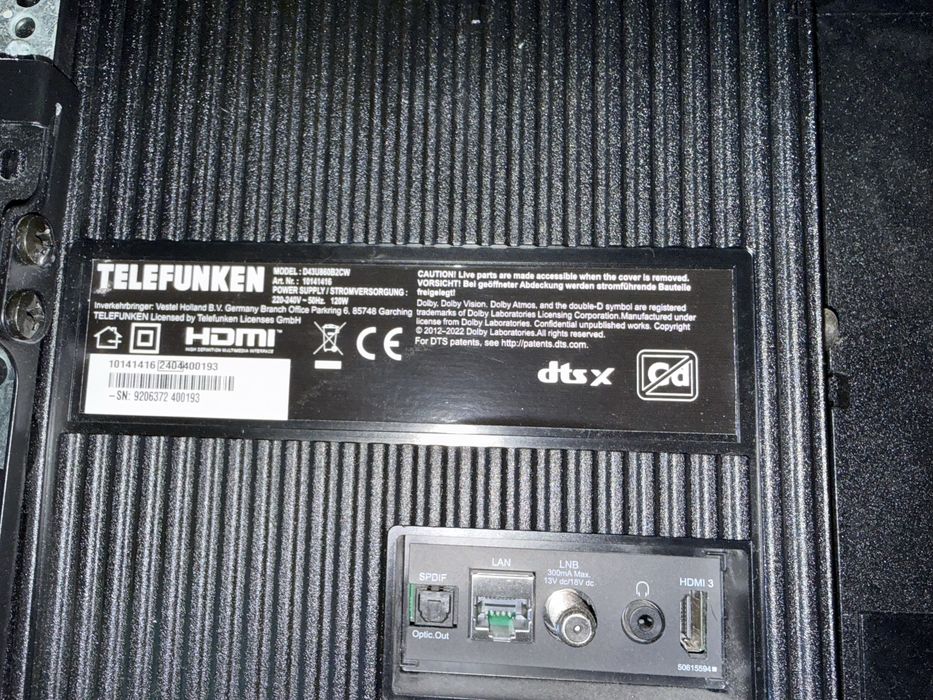 Telewizor telefunken 43 cale