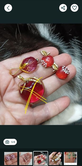 Кліпси monet, кулон локет avon, Sarah cov, вінтаж, на подарунок