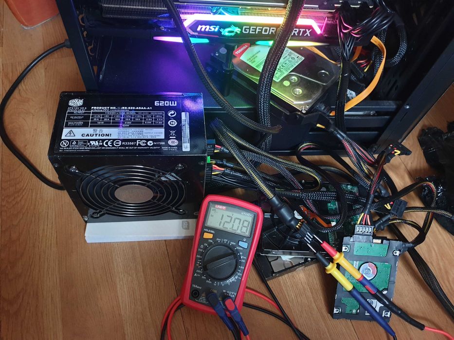 Cooler Master RS-620 620W | Po pełnym serwisie | Low ESR | Nowe kable