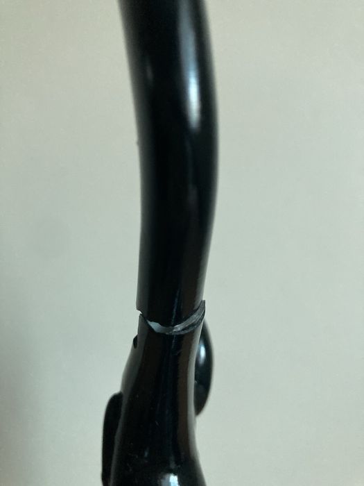 dwa wysokie czarne słonie, 46,5 cm, figurka
