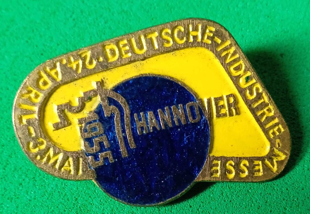 Alfinte de Lapela Feira Industrial Alemã de Hannover de 1955