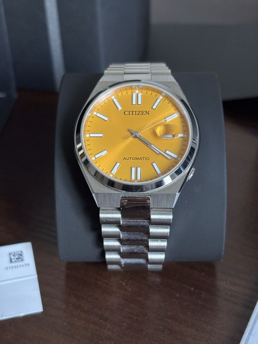 Zegarek automatyczny Citizen Tsuyosa Yellow NJ0150-81Z