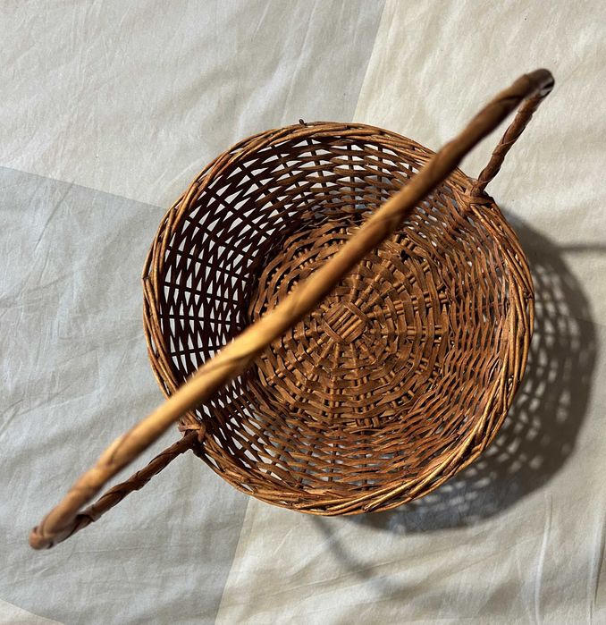 Cesto verga redondo 27cm diâmetro