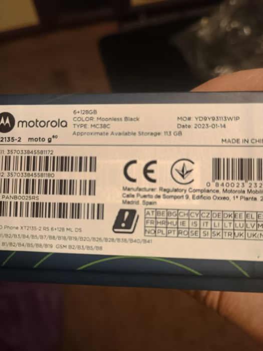 Продам мобильный телефон Motorola g60 идеал
