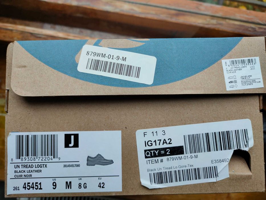 Оригинальні туфлі Clarks un tread gtx gore tex 42, 27.5 см