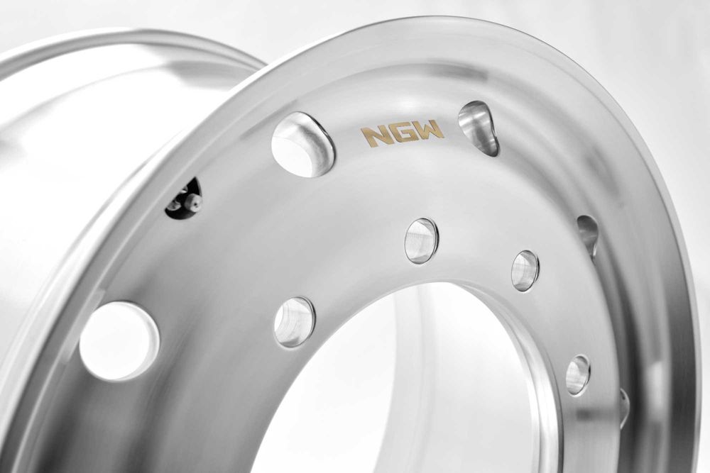 Felga aluminiowa NGW 22,5x11,75 ET120 EDITION THREE - SZCZOTKOWANA Certyfikat ABE TUV 5 LAT GWARANCJI