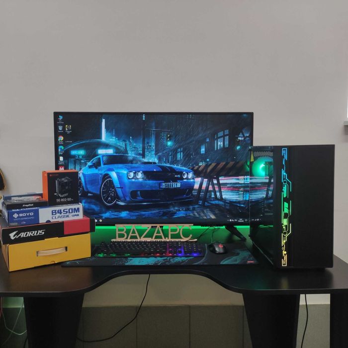 Компютер Новый Ryzen 5 5500, 16GB DDR4, AORUS RX 570, SSD 512GB m2 ТОП