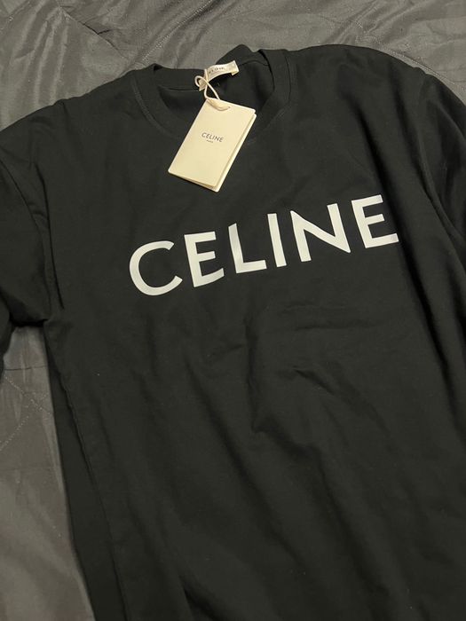 Męski t-shirt czarny Celine rozmiar XL