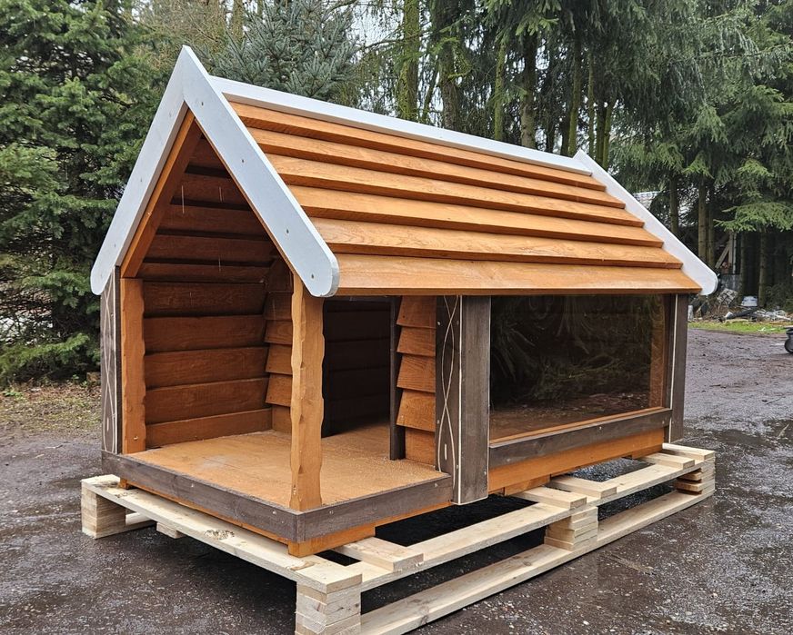 Buda dla psa buda do kojca kojec nowa producent buda XXL buda xxxl buda z tarasem