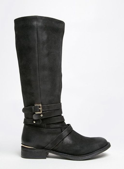Чоботи шкіряні нубук Steve Madden