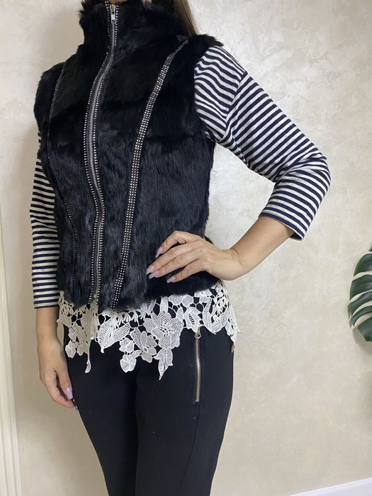 Жилетка   весняна жіноча з натурального кролика