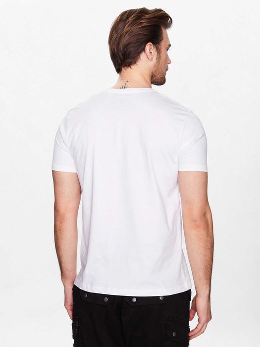 Alpha Industries T-shirt Basic Rubber (100501RB) biała