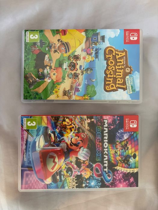 Nintendo Switch V2 Como Nova + 3 Jogos + Caixa e Acessórios