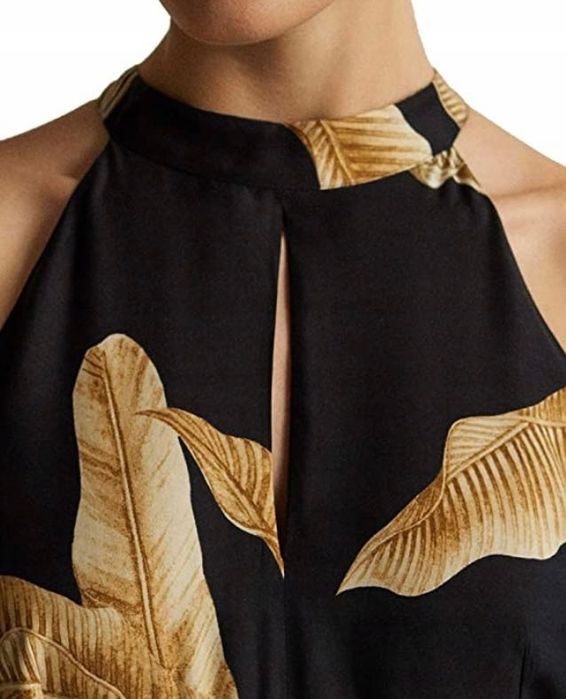 Massimo Dutti – елегантна сукня максі з тропічним візерунком