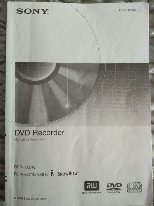 SONY RDR-HX710 - Leitor e Gravador de DVD's com Disco Rígido