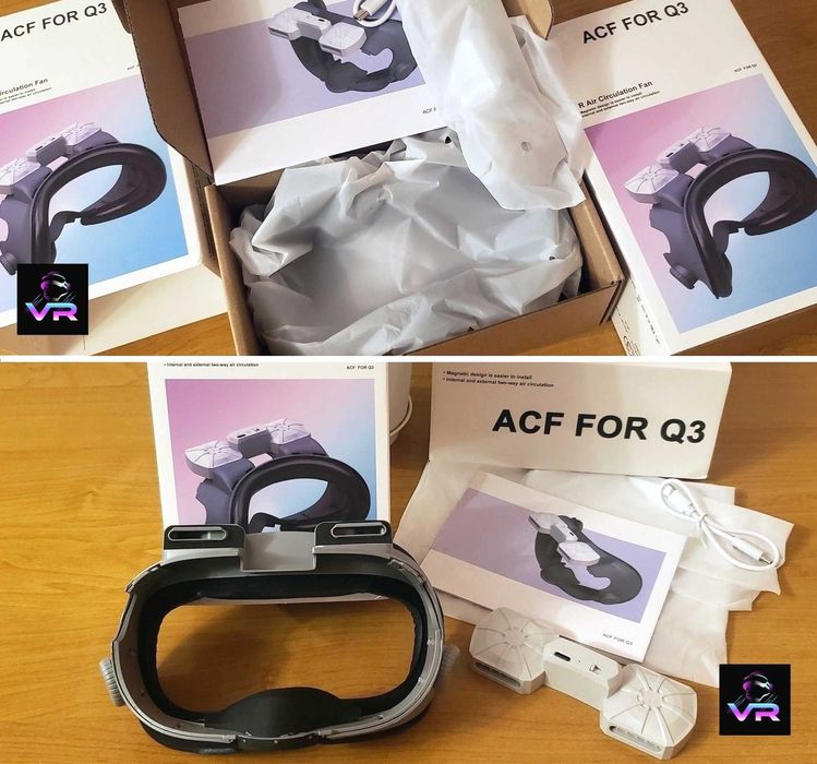 Meta Quest 3 лицьова накладка з вентилятором, маска Oculus