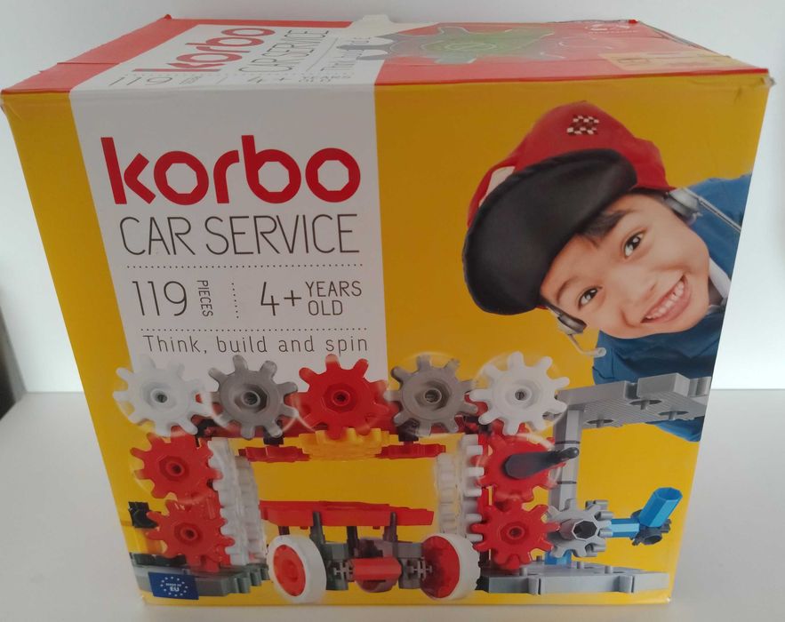 KORBO ruchome klocki konstrukcyjne CAR SERVICE 119 elementów
