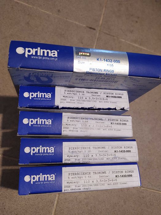 Star 200/244/266/1142 komplet pierścieni tłokowych
