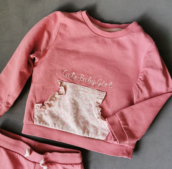 Komplet dresowy bluza i spodnie r. 80