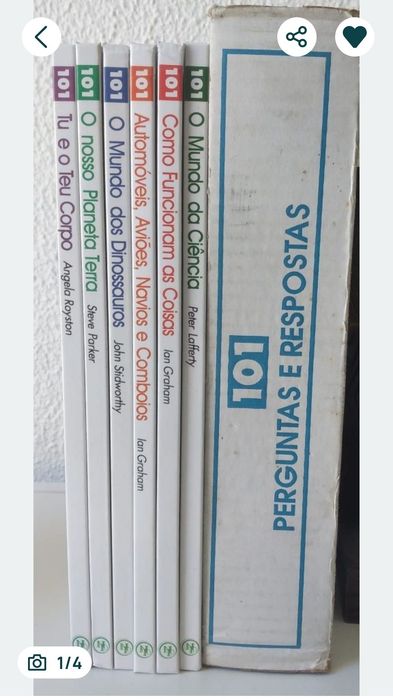 101 perguntas e respostas em 6 livros novos na caixa original