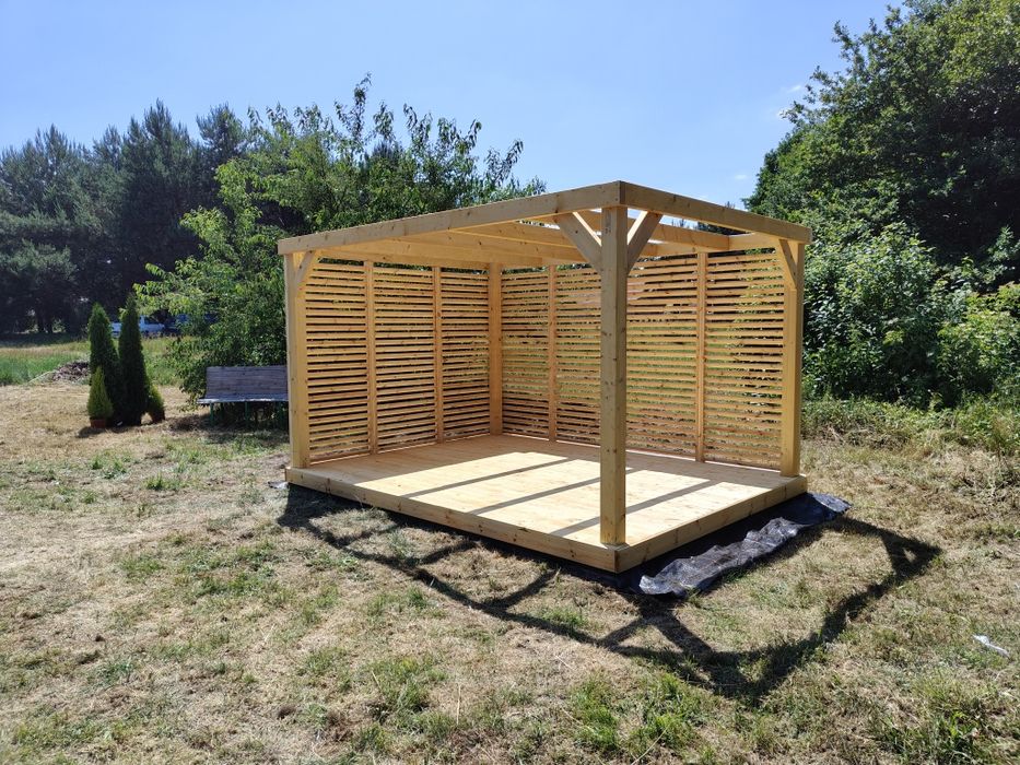 Pergola drewniana Altana wolnostojaca 4x3 Montaż Gratis
